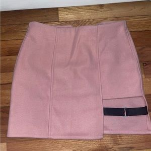 Shein pink skirt with belt size 4